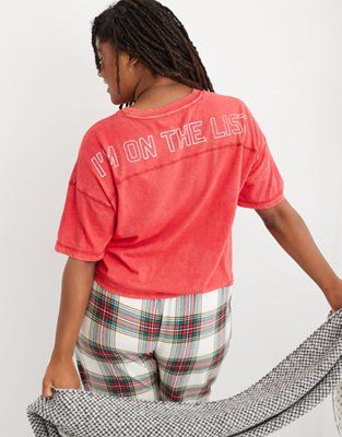 Aerie Cropped Oversized T-Shirt | American Eagle Outfitters (US & CA)