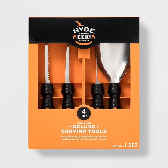 4-Tools Deluxe Halloween Pumpkin Carving Kit - Hyde &#38; EEK! Boutique&#8482; | Target