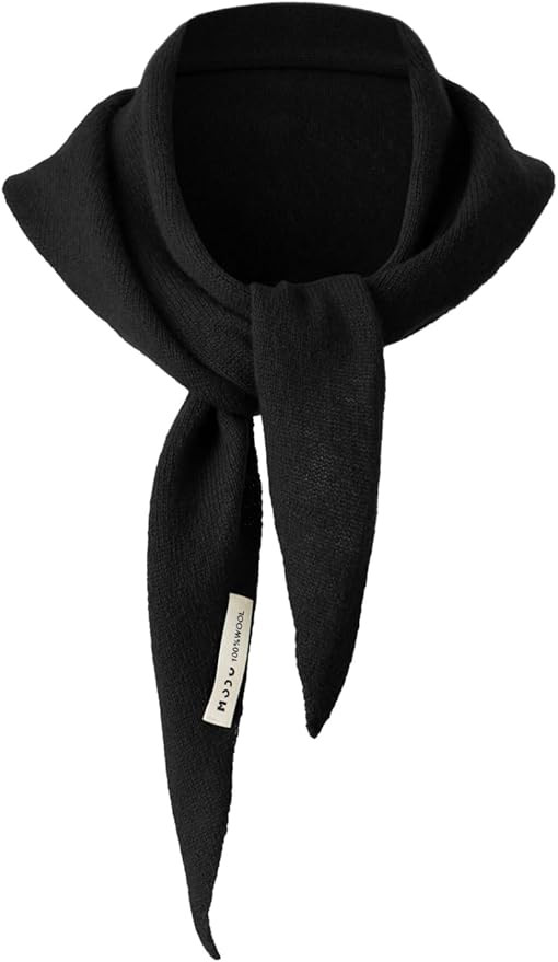 Wool Triangle Scarf for Women - Knitted Sweater Shawl Warm Downtown Girl Fashion Accessories | Amazon (US)