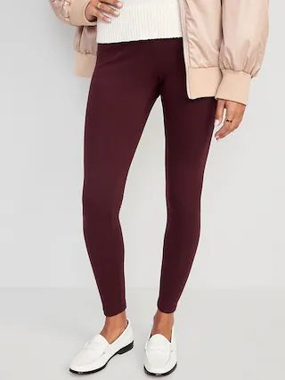 High Waisted Fleece-Lined Leggings for Women | Old Navy (US)