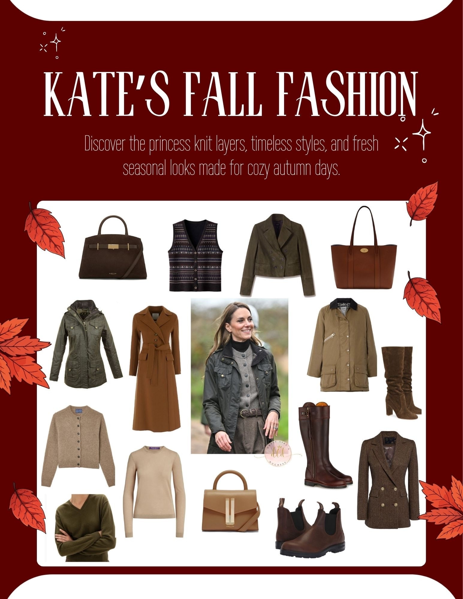 Kate Middleton’s fall fashion favorites 🍂🍁🍂
