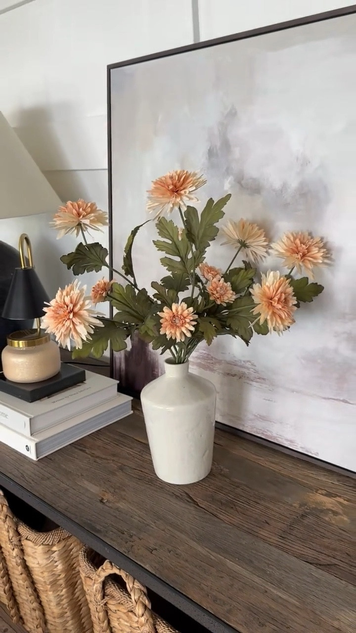 Vase + florals from Target! 

#LTKHome #LTKWatchNow #LTKSeasonal