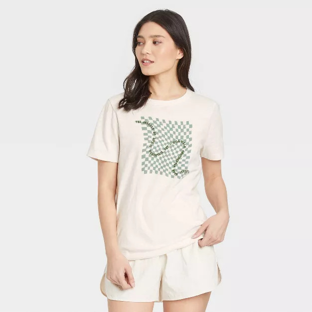 Women's Short Sleeve T-Shirt - Universal Thread™ Cream | Target