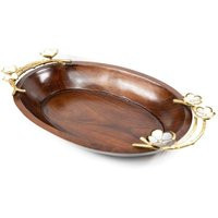 Mango Wood Oval Fruit Bowl | Debenhams UK