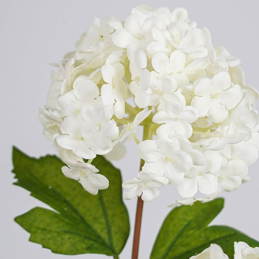 Melorca&Guilla Artificial Flowers for Decoration, 6Pcs 23inch White Hydrangea Fake Flowers,Faux F... | Amazon (US)
