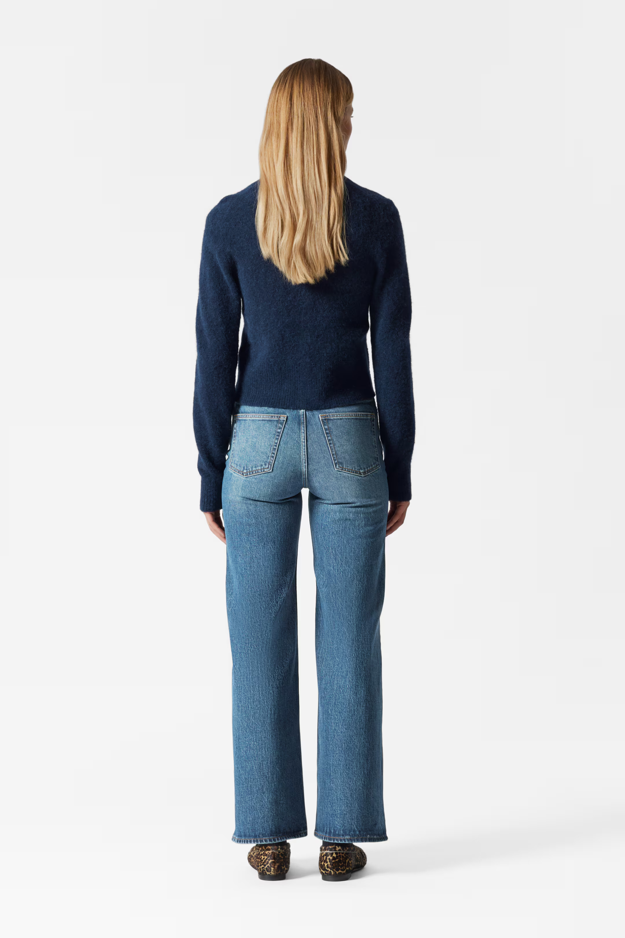 Alpaca-Blend Knit Cardigan - Dark Blue - Ladies | H&M GB | H&M (UK, MY, IN, SG, PH, TW, HK)