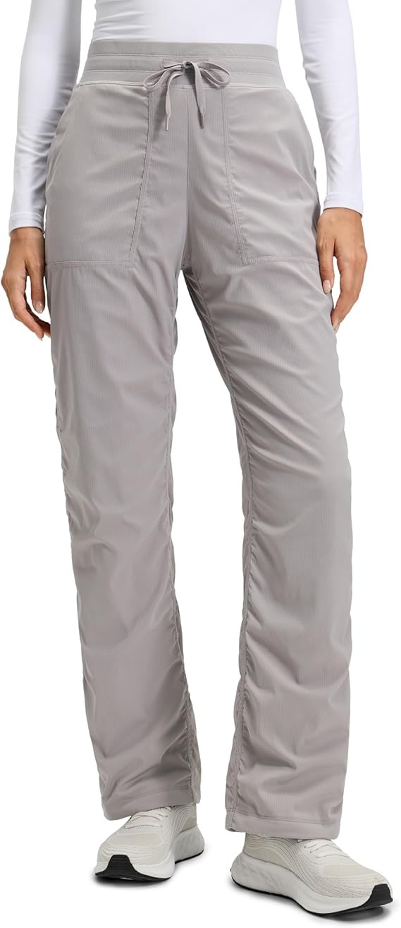 CRZ YOGA Fleece Lined Athletic Pants for Women 30" - Water Resistance Thermal Casual Work Winter ... | Amazon (US)