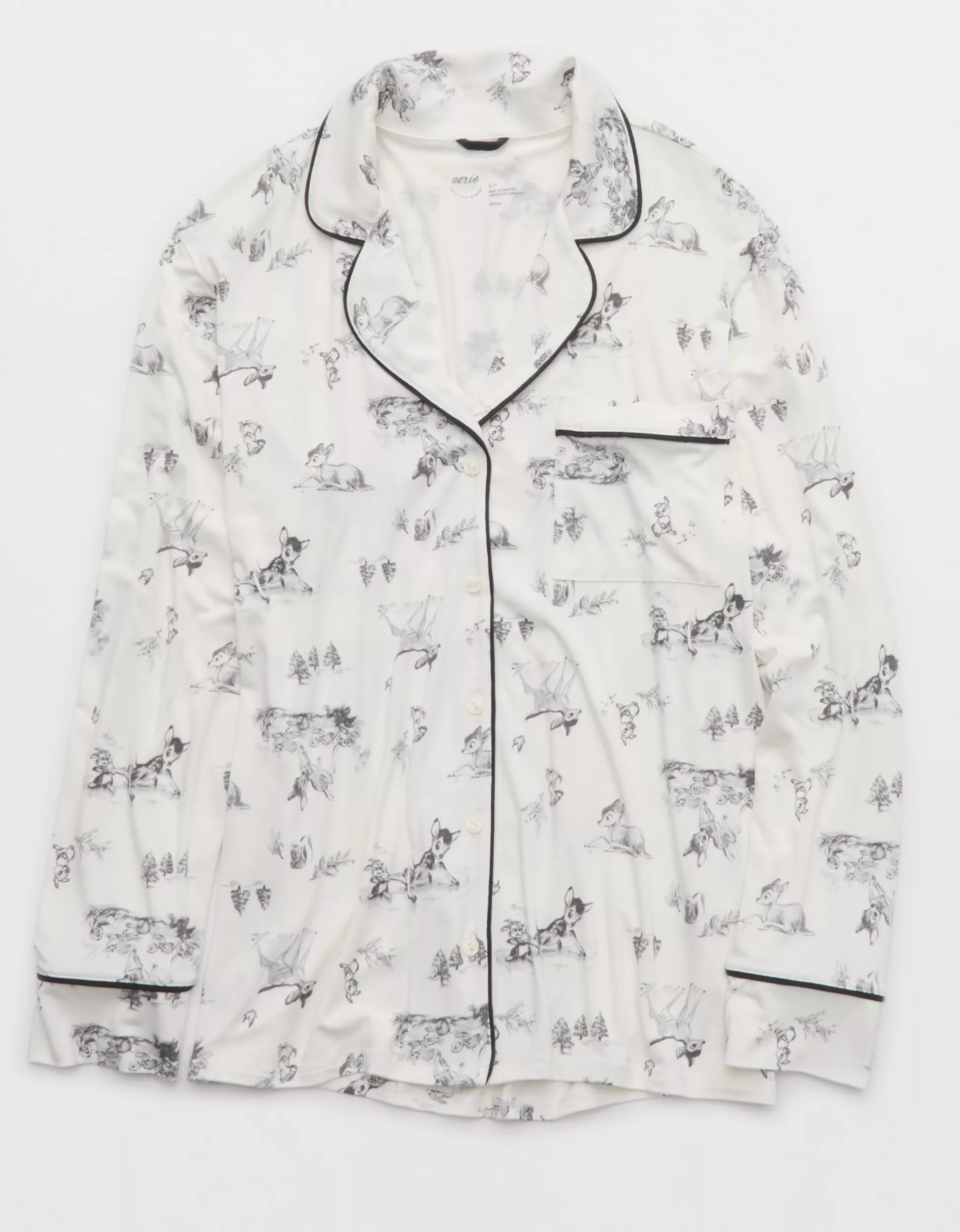 Aerie Bambi Real Soft® Piping Pajama Shirt | Aerie
