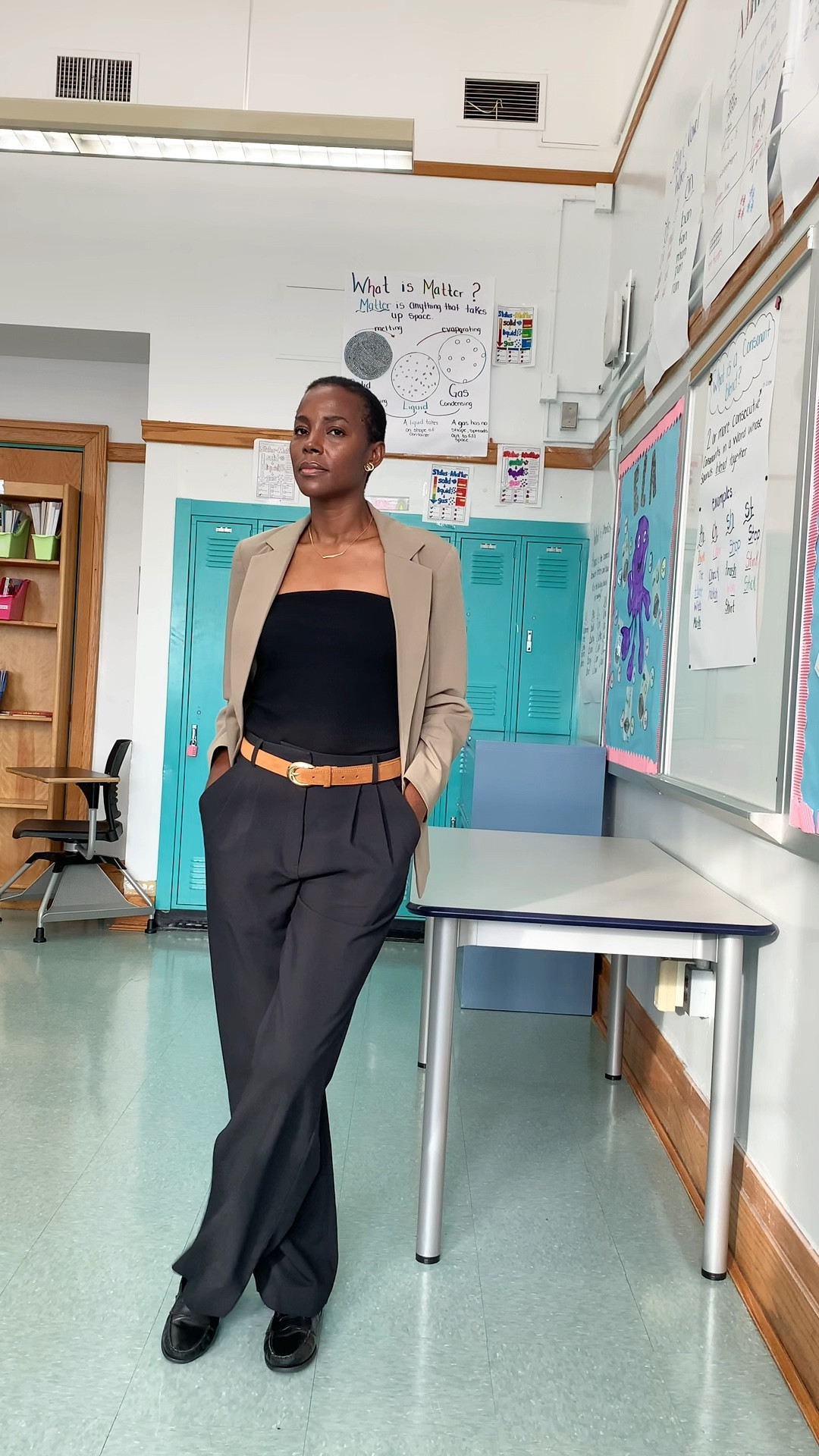 I pair this chic olive green blazer outfit styled with black trousers and a black top for a polished modern look perfect for workwear or every day style. I linked the similar pieces down below. #LTKWorkwearstyle #LTKBlazeroutfit LTKShopthelool

#LTKOver40 #LTKootd #LTKTall