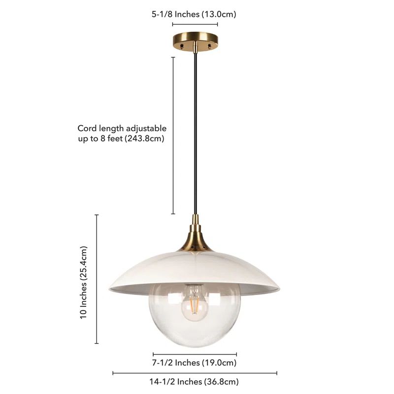 Stambaugh 1 - Light Single Dome Pendant | Wayfair North America