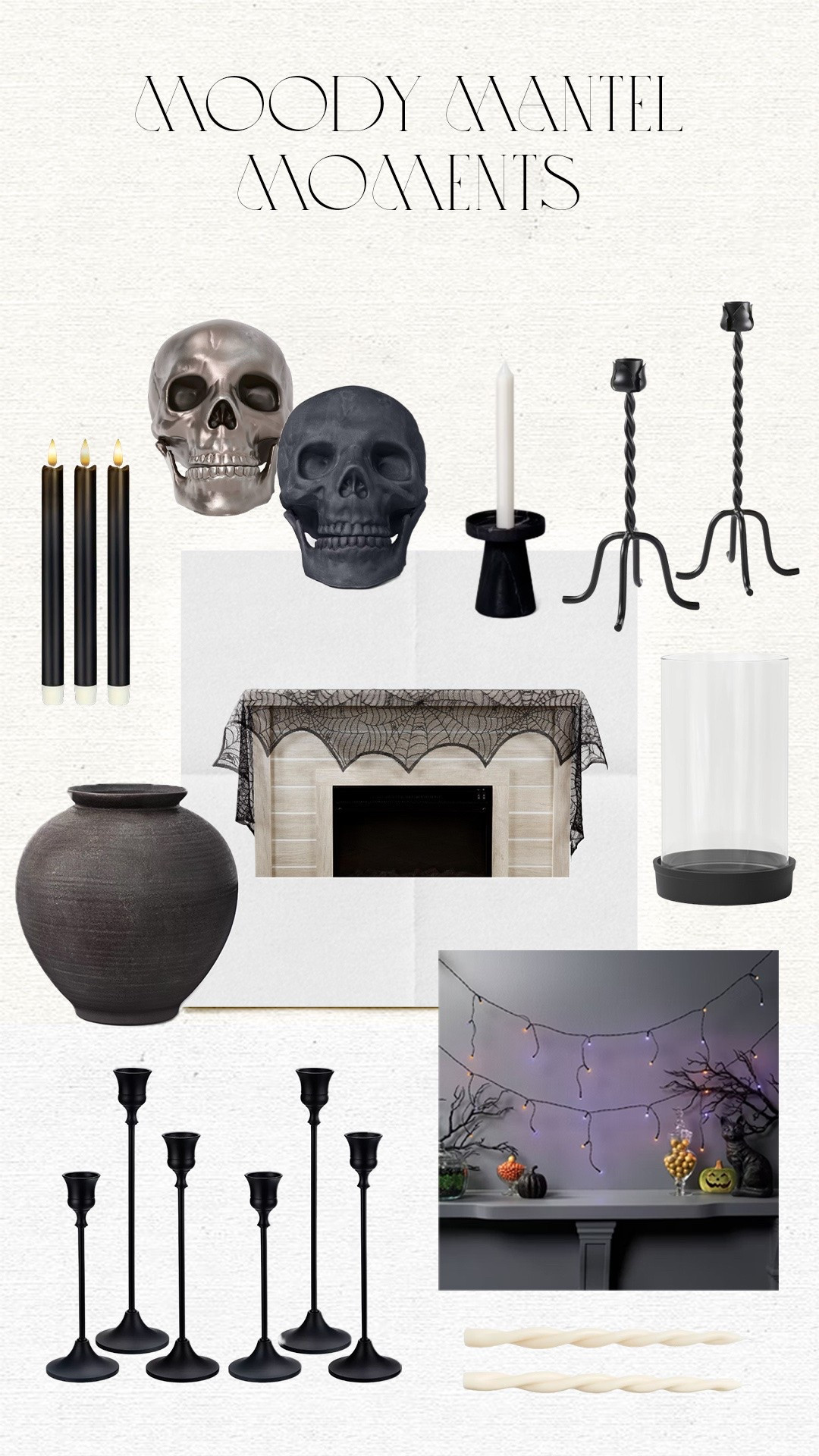Haunted Halloween favorites from target here are some chic pieces to re-create and bring your mantle to life the spooky season

#LTKSeasonal