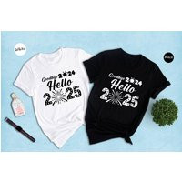 Goodbye 2024 Hello 2025, Happy New Year 2025 Shirt, Christmas Shirts, Gifts, Gift, Years Party | Etsy (US)