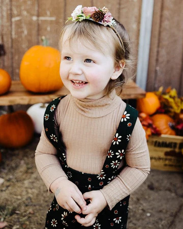 Alaska Ribbed Turtleneck Leotard - Brown Sugar Rib | Bailey's Blossoms