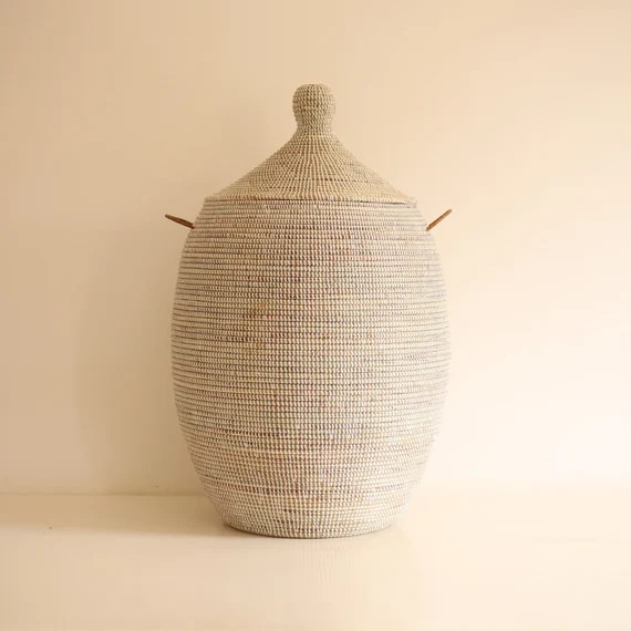African Basket White EGG (Large) H 31-33’ | Etsy (UK)