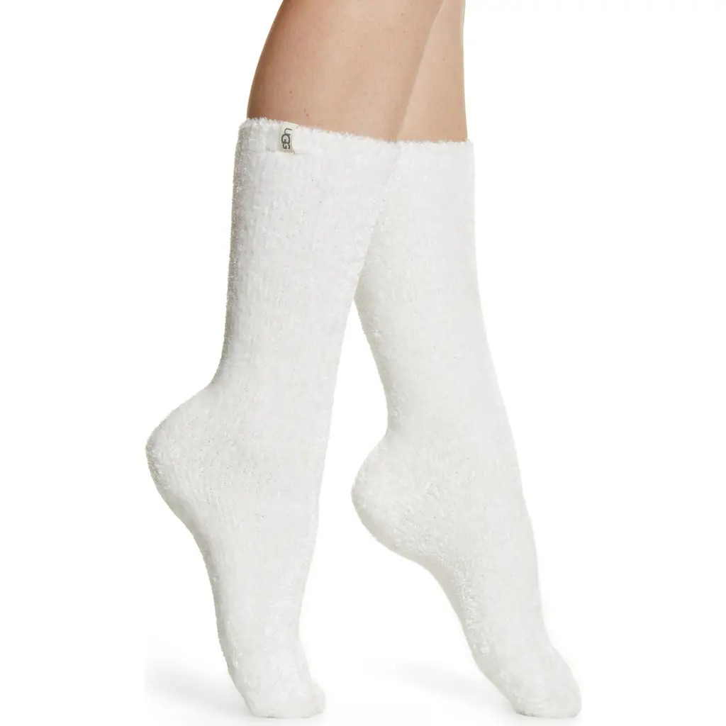 UGG(r) Leda Cozy Socks in Wht at Nordstrom | Nordstrom