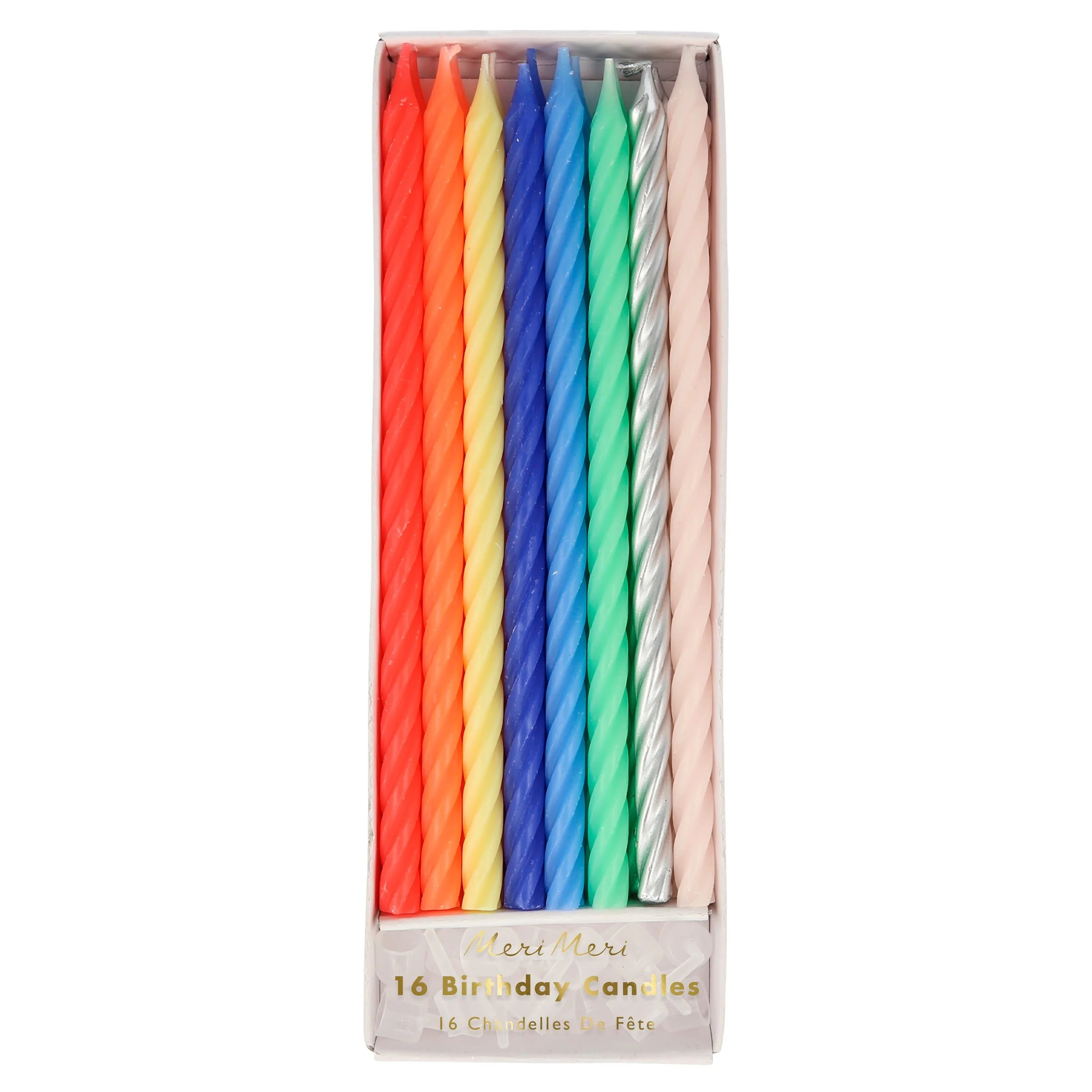 Neon Twisted Candles | Meri Meri