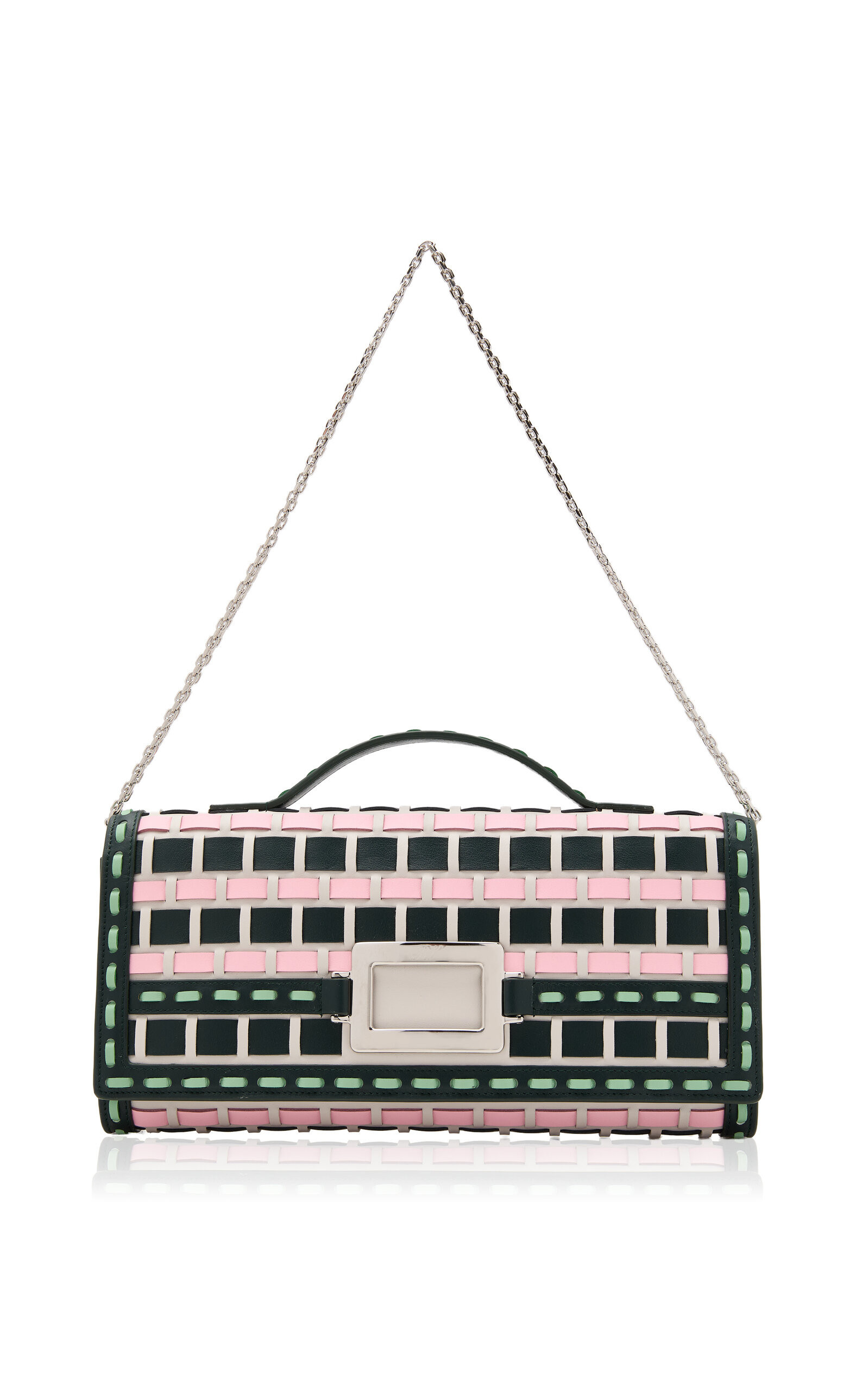 Roger Vivier Belle Vivier Leather Clutch - Moda Operandi | Moda Operandi (Global)