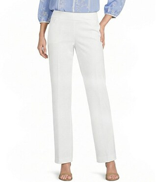 the PARK AVE fit Pull-On Mid-Rise Straight Leg Pants | Dillard's