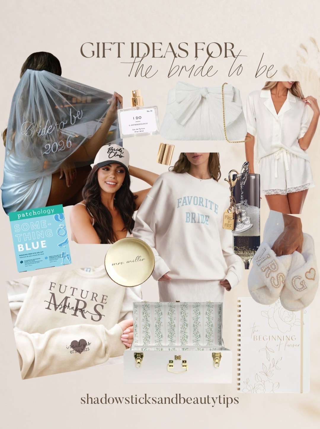 Gifts for the bride to be, bride to be gift guide, engagement gifts, bridal gifts 

#LTKWedding #LTKHoliday #LTKGiftGuide