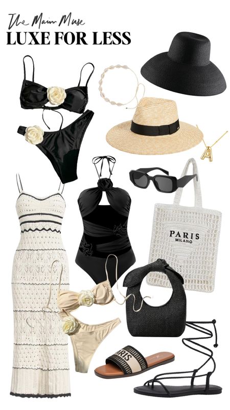 Resort wear finds from Amazon 

Resort style, beach style, vacation finds, Amazon beach, poolside, resort wardrobe, Mexico vacation, beach bag, swimsuits, bikini, luxe for less, straw bag, sunglasses, tote bag, crochet dress, straw hat, beach hat, gold necklace 

#LTKMostLoved #LTKfindsunder50 #LTKstyletip