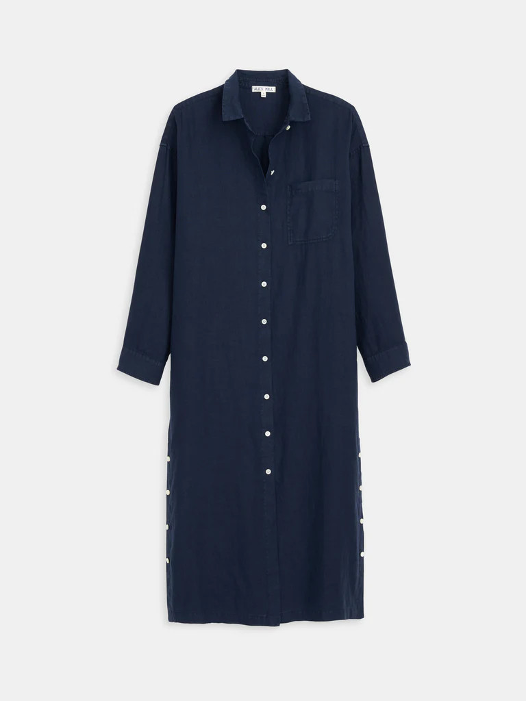 Kerry Shirtdress In Linen | Alex Mill