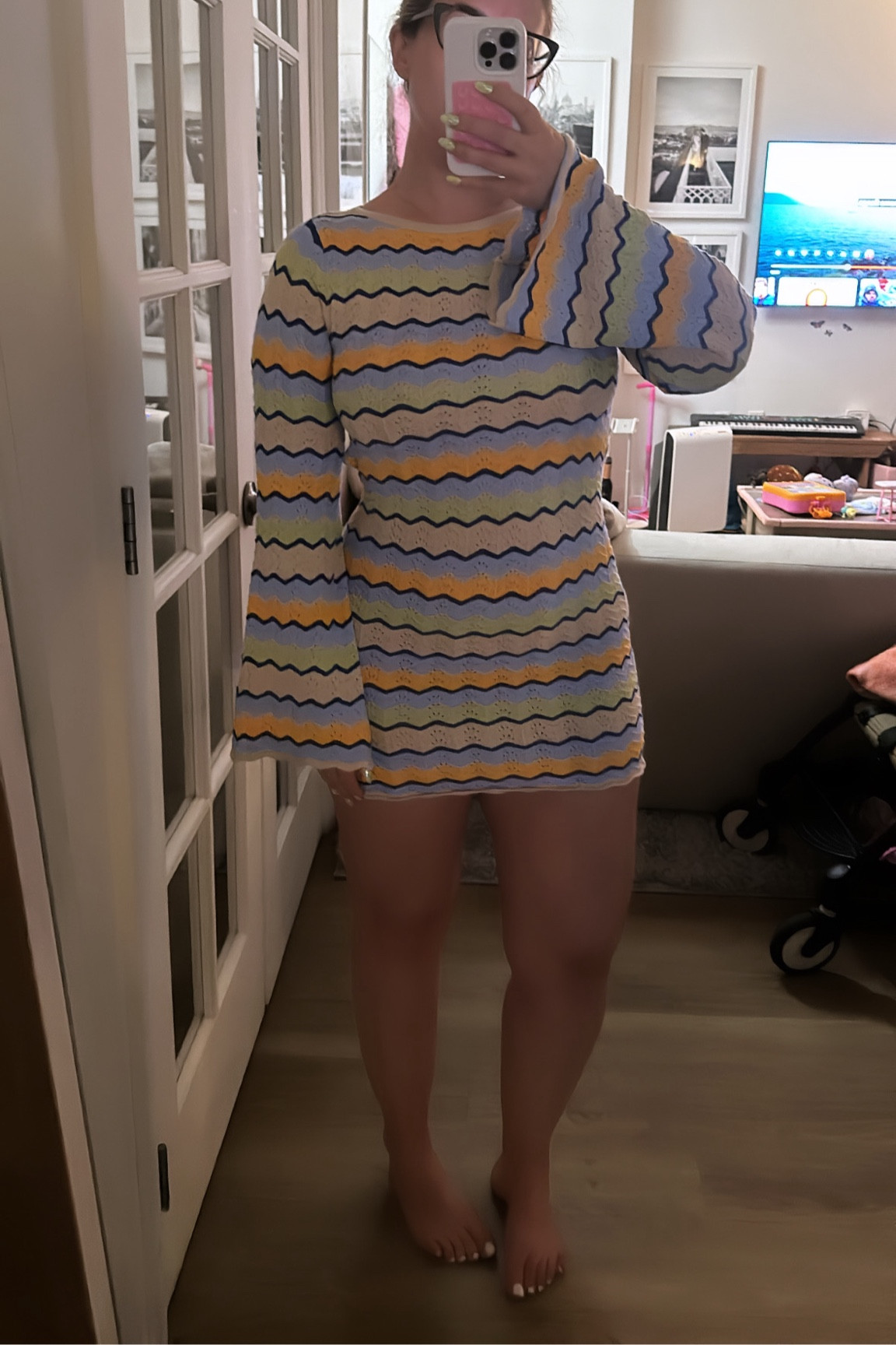 Such a cute beach or pool coverup with such a fun print — daily edit cover from Found by Em