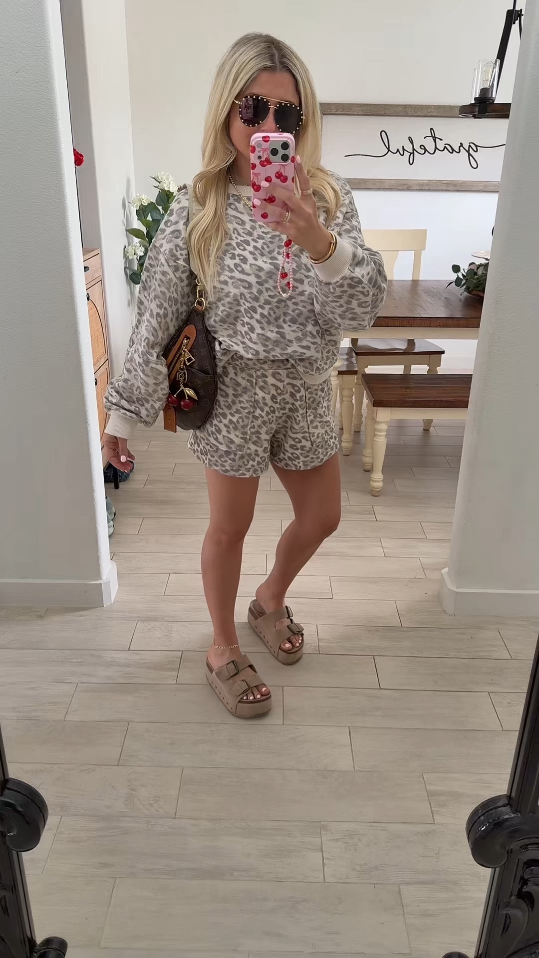 Spring outfit
Small leopard set 
Sandals tts

#LTKootd