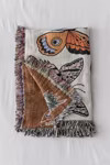 Calhoun & Co. Butterfly And Moth Woven Throw Blanket | Urban Outfitters (US and RoW)