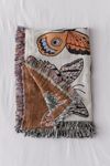 Calhoun & Co. Butterfly And Moth Woven Throw Blanket | Urban Outfitters (US and RoW)