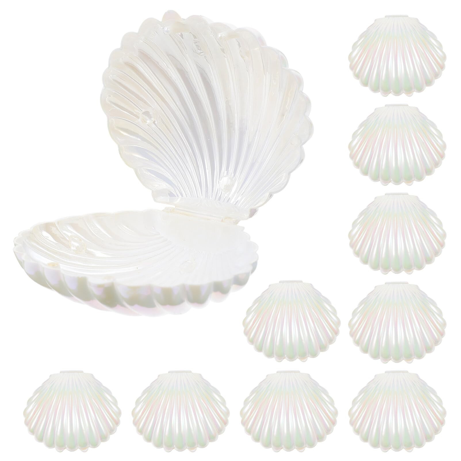 Plastic Containers 10Pcs Sea Shells Candy Boxes Seashell Containers Plastic Chocolate Box Creativ... | Amazon (US)