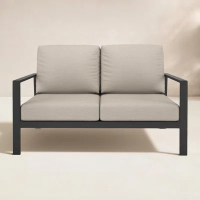 Townsend 55'' Wide Outdoor Loveseat with Sunbrella Cushions | Wayfair North America