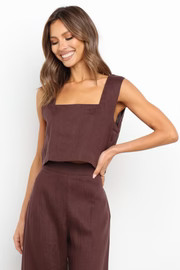 Devlin Top - Chocolate | Petal & Pup (US)