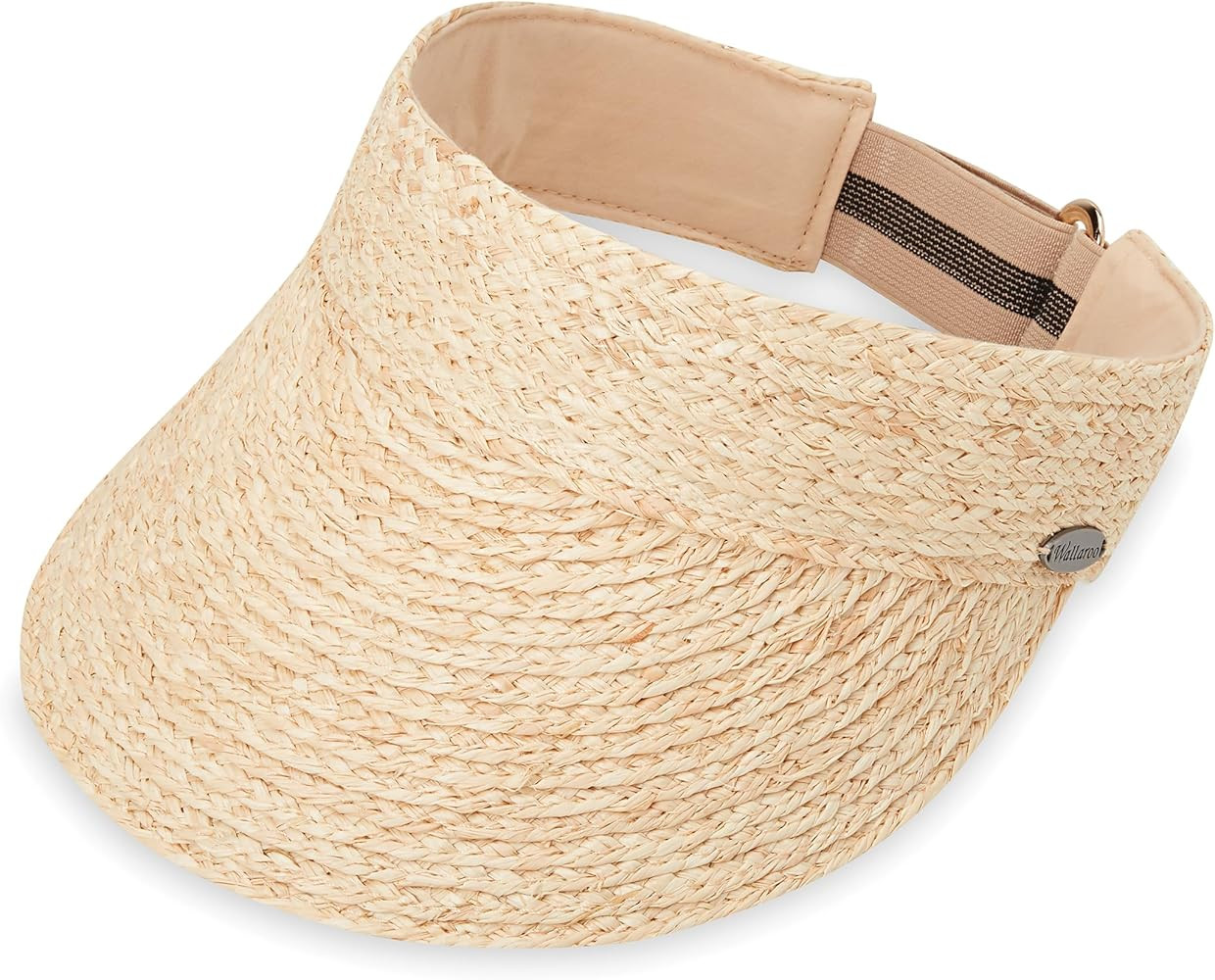 Wallaroo Women’s Capri Visor Hat – Natural Raffia | Adjustable Medium 58cm Fit | 4-Inch Brim | Amazon (US)