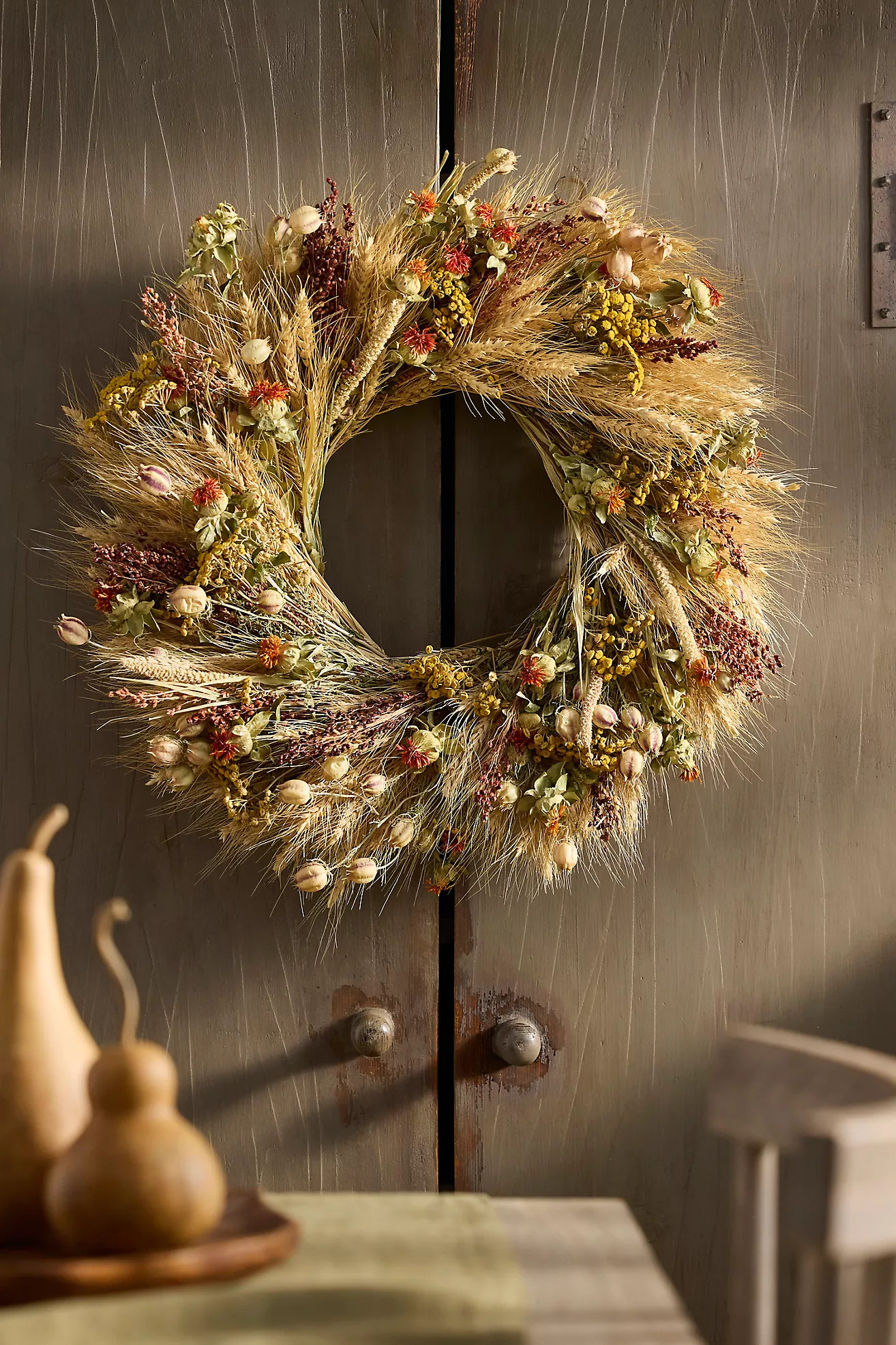 Harvest Tansy Dried Wreath | Anthropologie (US)