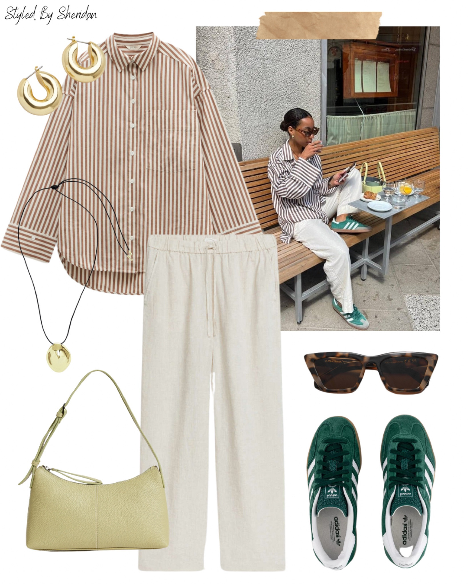 Get the look 📷 Stying a striped shirt for a laidback look 🤎

#LTKeurope #LTKstyletip #LTKuk