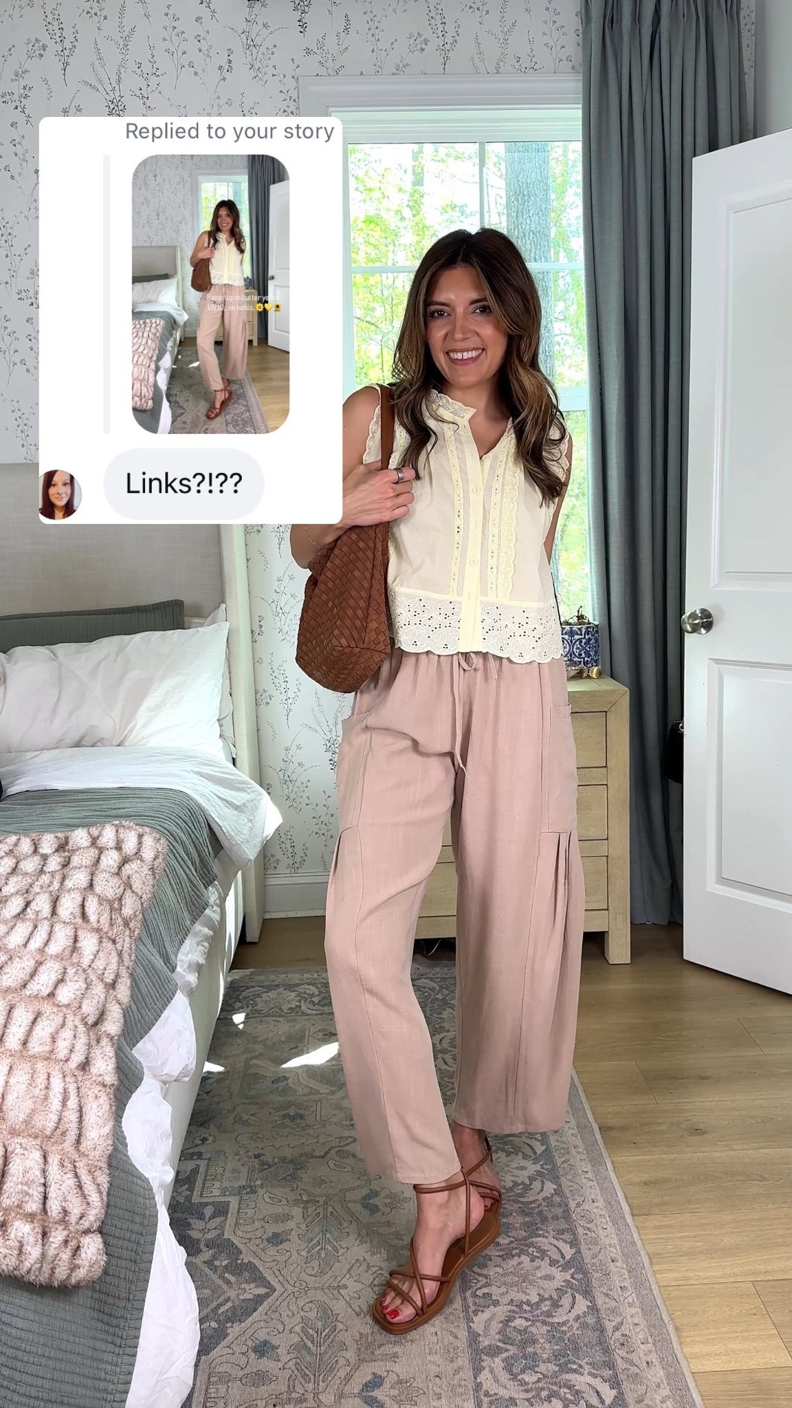 One of my favorite hot weather outfits! Eyelet top in small, linen pants in medium. I’m 5’7”

#LTKSaleAlert #LTKTall #LTKOver40