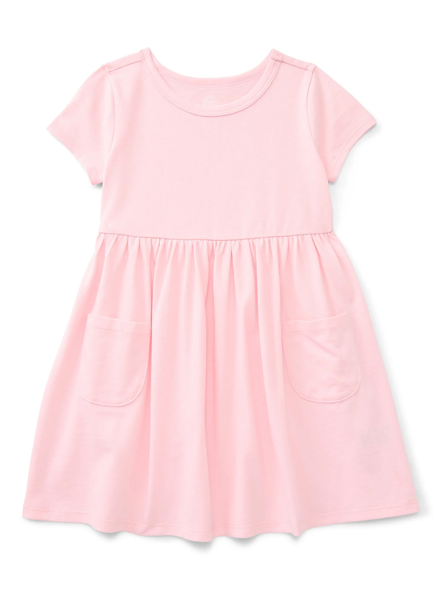 Wonder Nation Toddler Girls Play Dress with Short Sleeves, Sizes 12M-5T | Walmart (US)