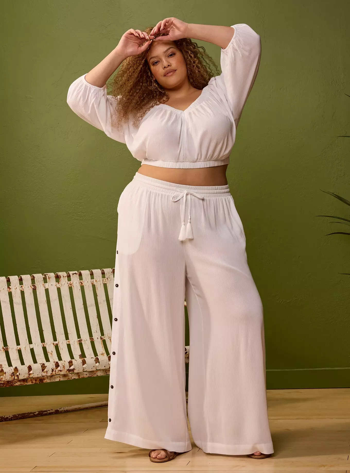 Festi Button Side Pant | Torrid (US & Canada)