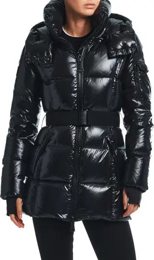 SAM. Soho Belted Down Puffer Coat | Nordstrom | Nordstrom