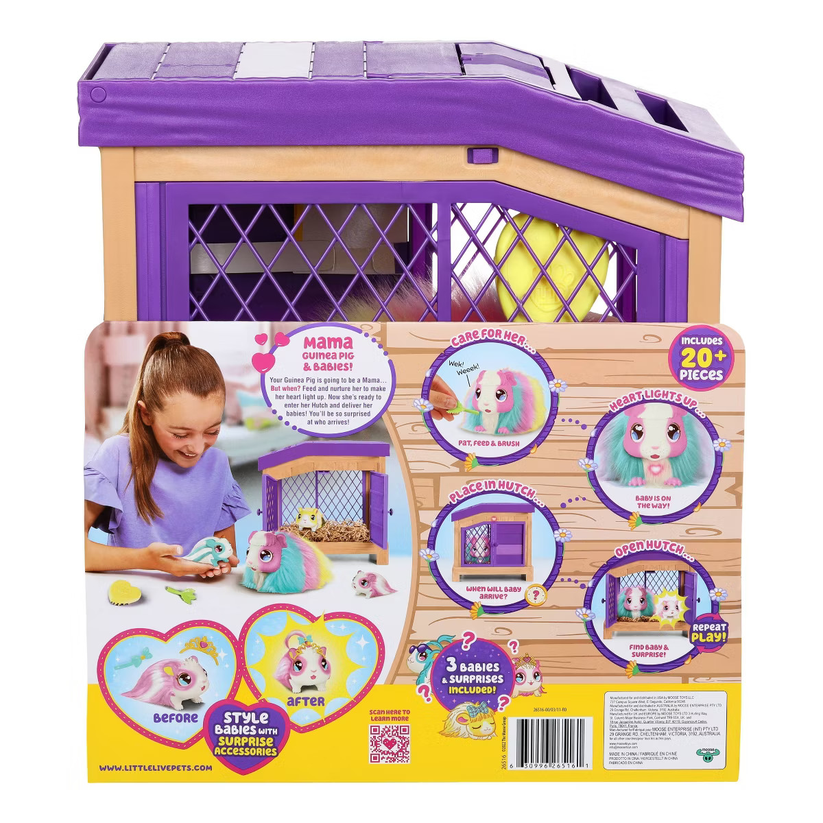 Little Live Pets Mama Surprise Guinea Pigs Rainbow Edition (Target Exclusive): Interactive Sensor... | Target