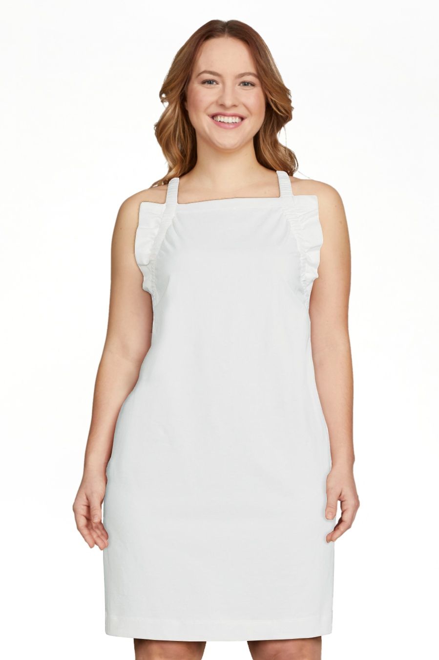 Free Assembly Women's Sleeveless Dress with Ruffle Trim - Walmart.com | Walmart (US)