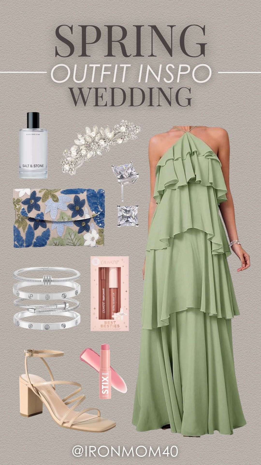 Looking for a gorgeous wedding outfit? This green dress is stunning! Pair it with the matching accessories for an extra dazzle! 

#LTKootd #LTKSeasonal #LTKWedding