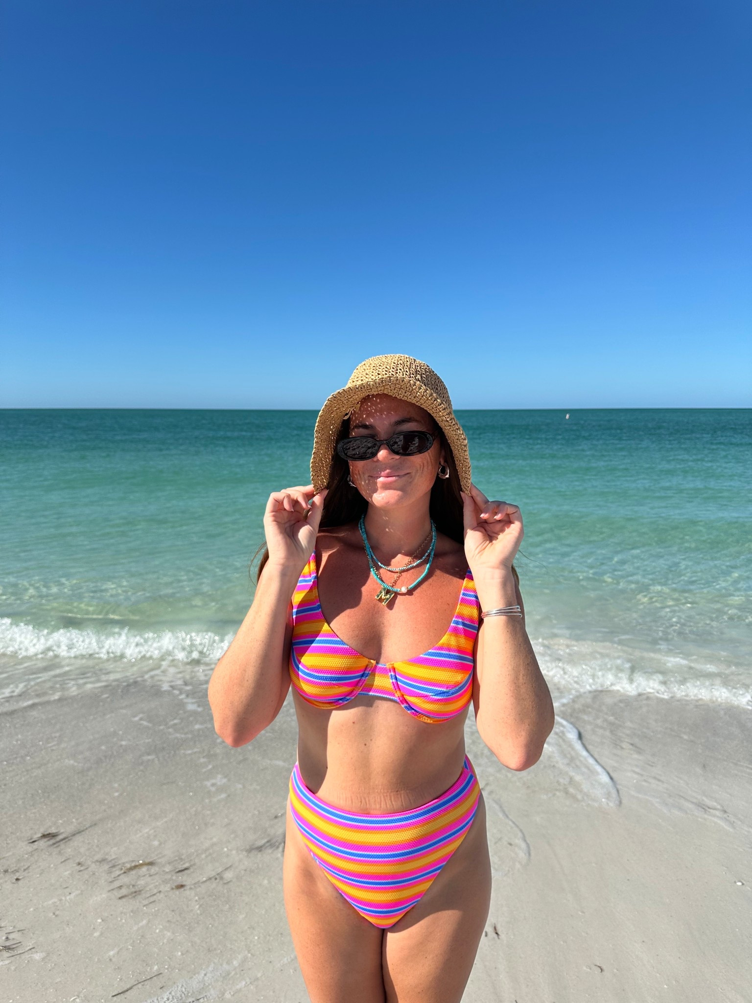 Beach fit ✨🌊🫶🏻🌴🧡 #beach #beachoutfit #beachfit #florida #summer #bikini #beachwear 

#LTKSeasonal #LTKBeauty #LTKStyleTip