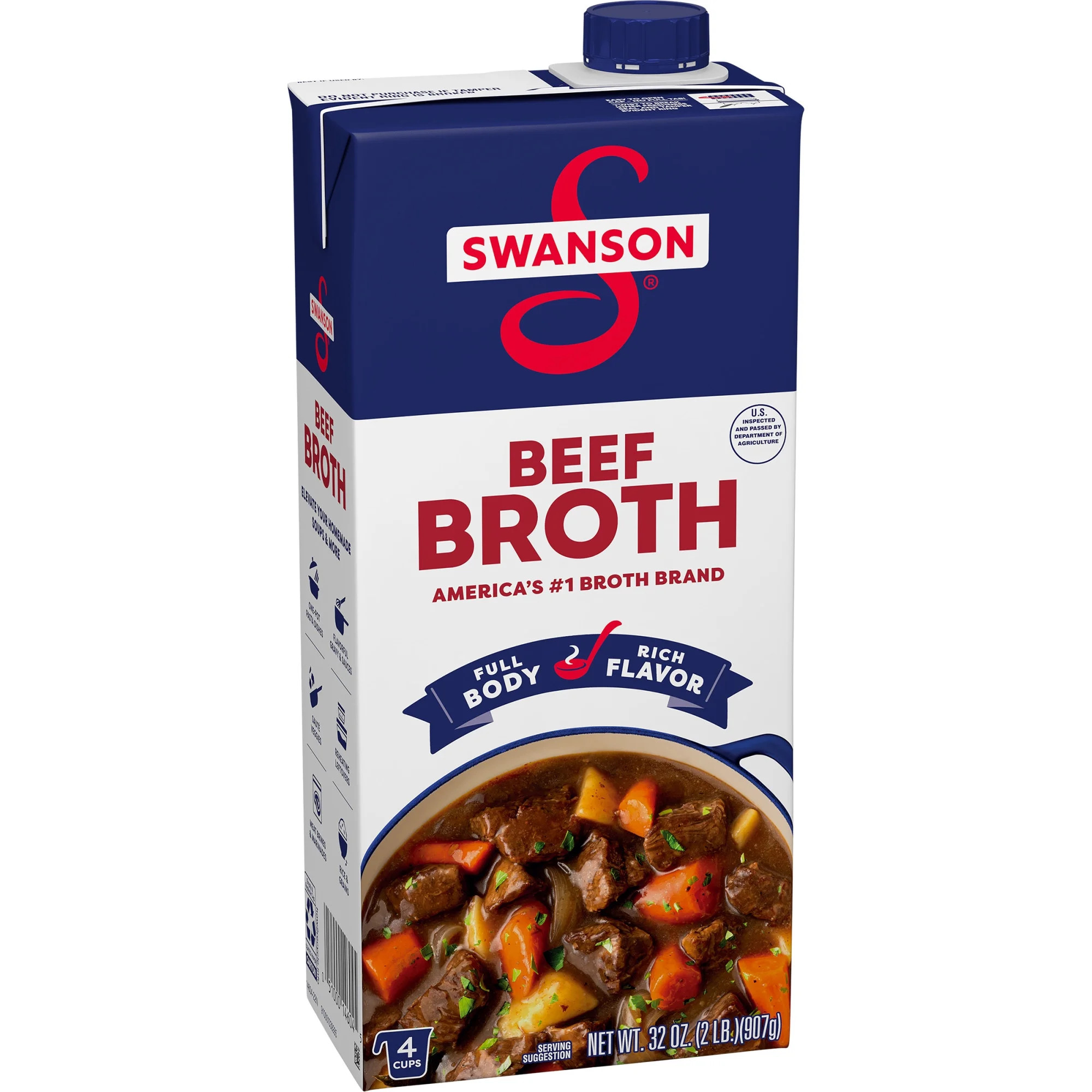 Swanson Beef Broth, 32 oz Carton | Walmart (US)