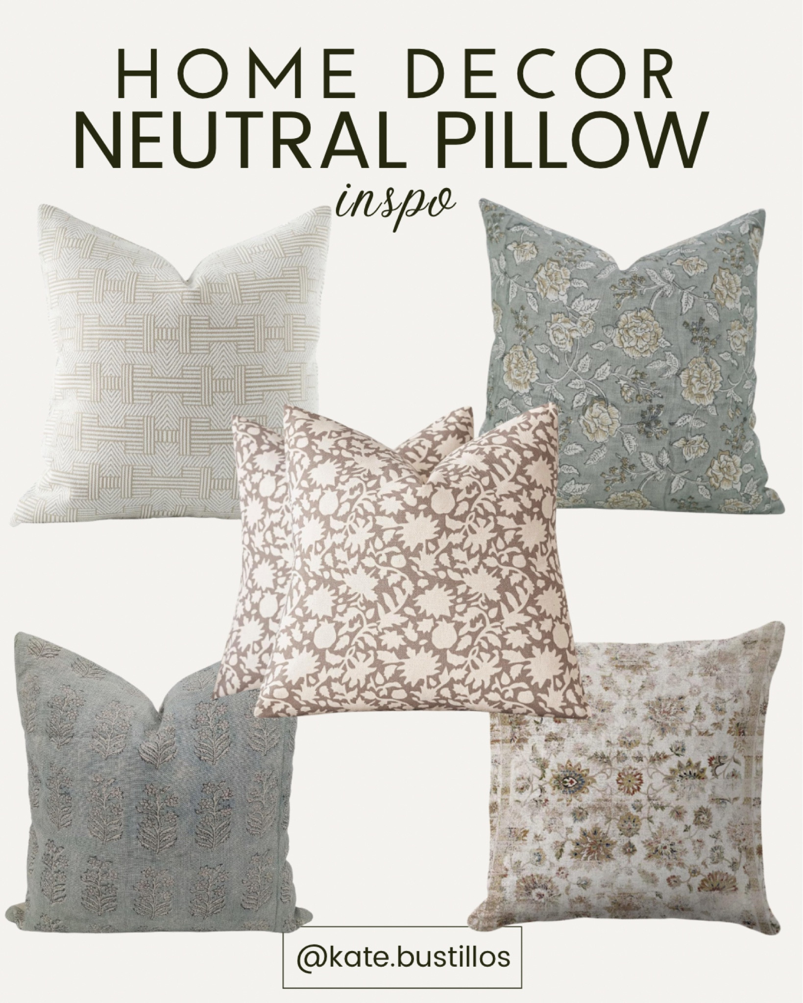 Subtle neutral throw pillows 

#LTKFindsUnder100 #LTKHome
