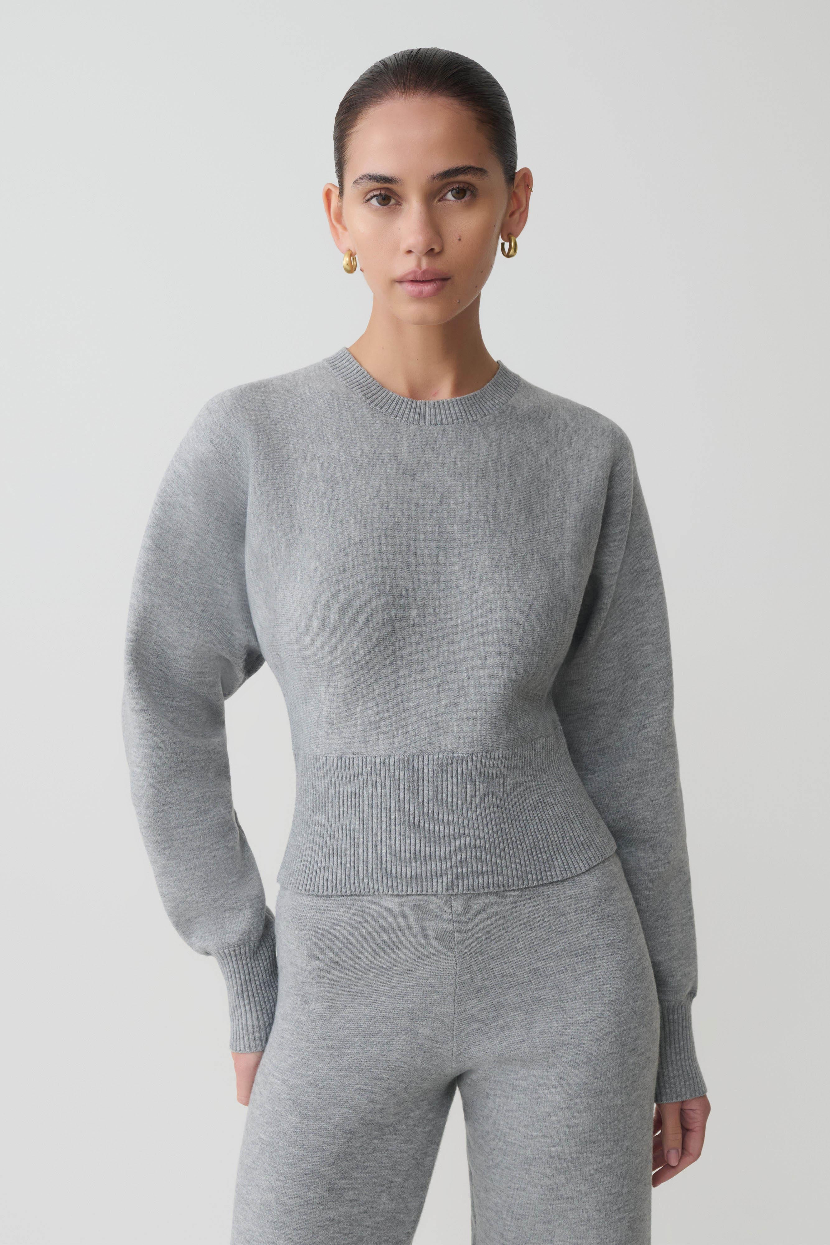 Ciaralee Cinched Waist Jumper - Grey Marle | MESHKI US