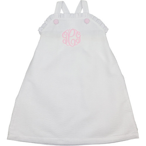 White Seersucker Dress | Cecil and Lou