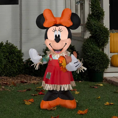 Airblown Minnie Holding Cornucopia Disney Inflatable | Wayfair Professional
