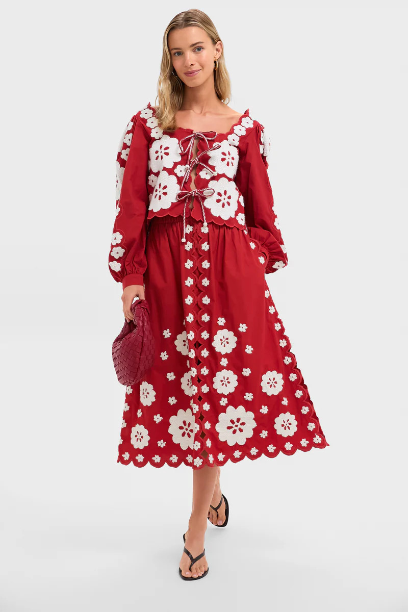 Red Woven Tracy Bag | Tuckernuck (US)