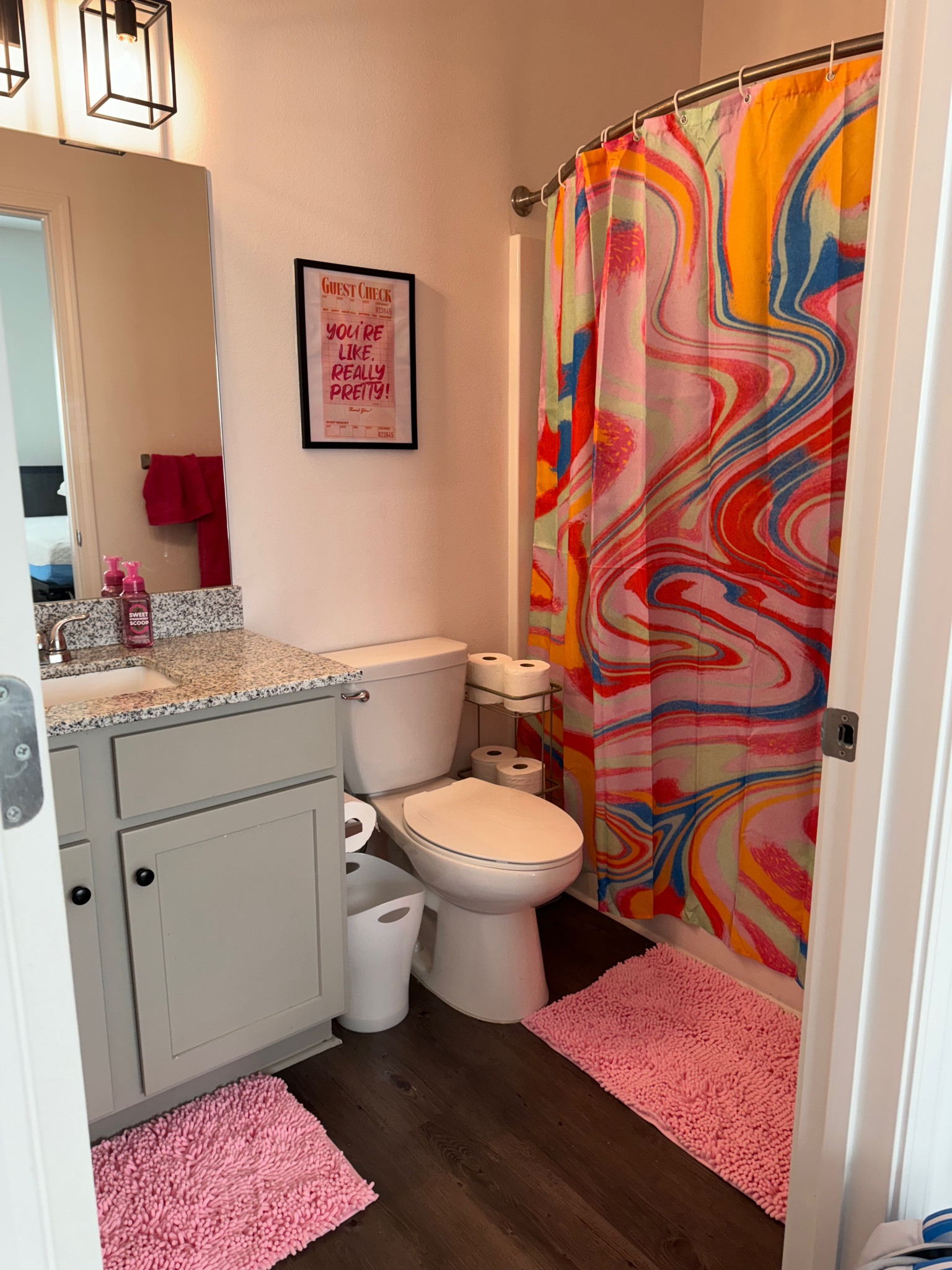 Girly bathroom decor inspo 🩵

#LTKHome #LTKStyleTip #LTKFindsUnder100